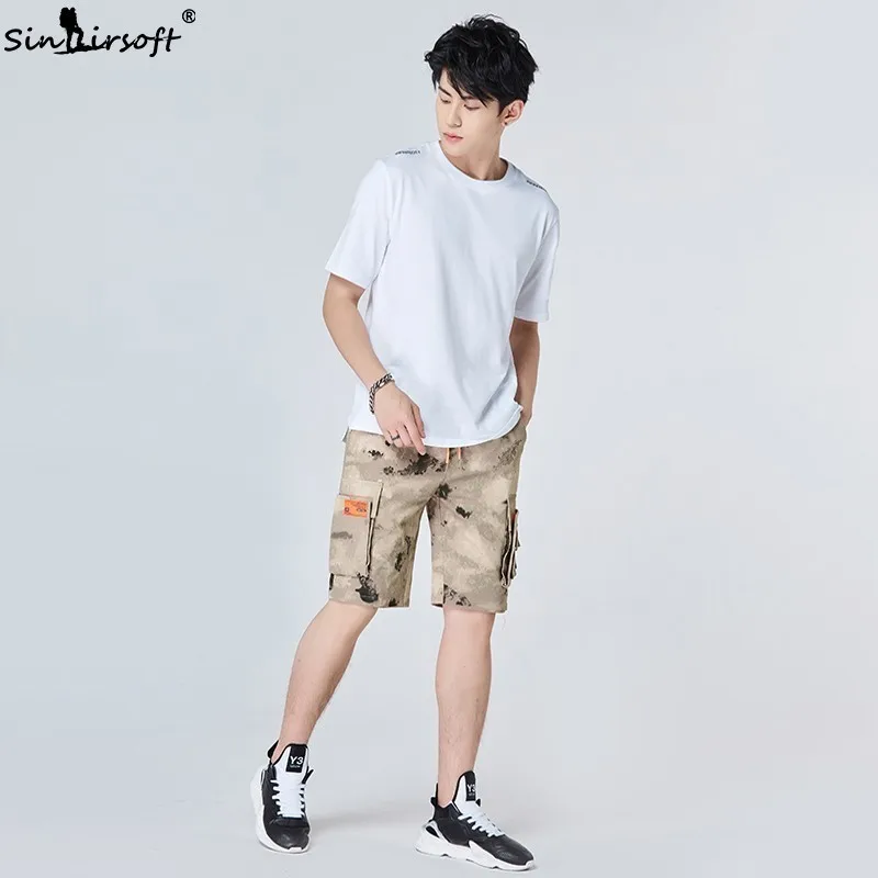 Army Green Sports Shorts Men's New Hot Sale Large Pocket Tooling Shorts Print Shorts Fashion Loose Large Size Men 3XL 4XL Army Green Sports Shorts Men's New Hot Sale Large Pocket Tooling Shorts Print Shorts Fashion Loose Large Size Men 3XL 4XL