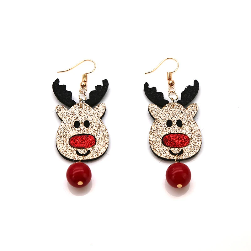 Pendientes tejidos de Navidad Pendientes tejidos de Navidad