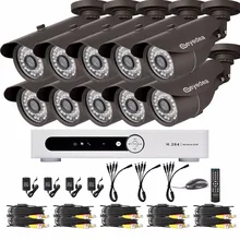Eyedea 16CH Video DVR Recorder HD 1080P Bullet Black Outdoor CMOS Night Vision Business CCTV Security Camera Surveillance System