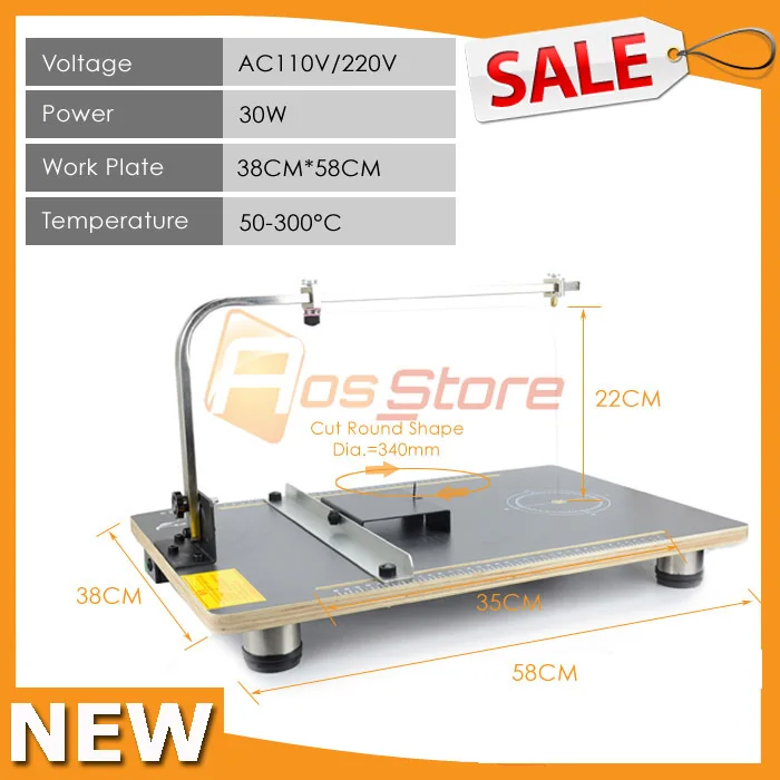 New 110V/220V Hot Wire Foam Cutter Foam Cutting Machine Table Styrofoam Cutter Tools