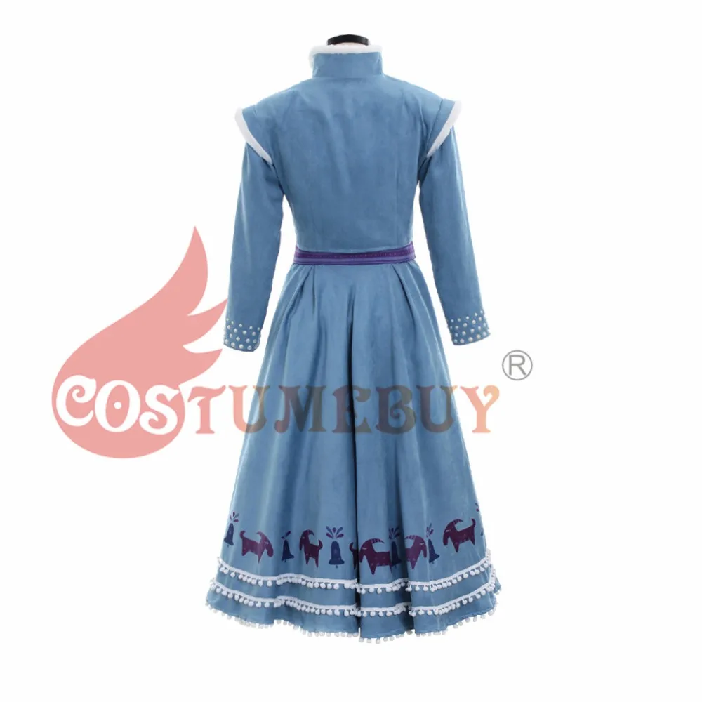 Costumebuy Олаф Приключения Принцесса Анна платье Снежная королева Эльза Косплей для взрослых женщин девушка костюм Хэллоуин карнавальный костюм