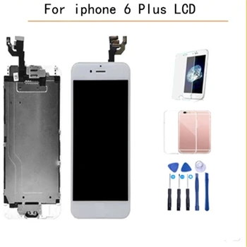 

1Pcs AAA+++ LCD Full Assembly For iPhone 6P Touch Glass Digitizer Replacement for iPhone 6plus Module+Front Camera Home Button