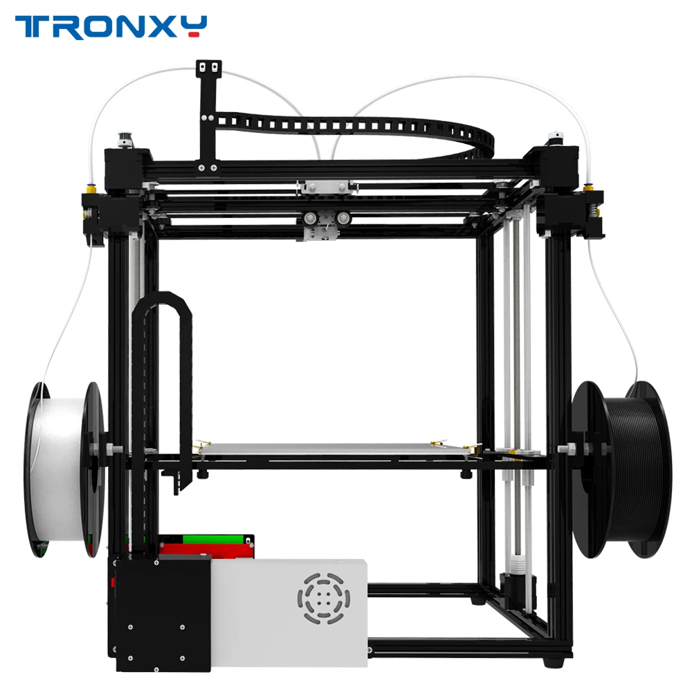 Новейший Tronxy 3d принтер X5ST-2E большой печати размером 330*330*400 мм смешанный цвет двойной порт подачи 3d принтер металлическая рамка