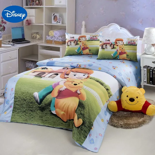 Disney Cartoon Winnie The Pooh Bed Set For Children S Girls Bedroom