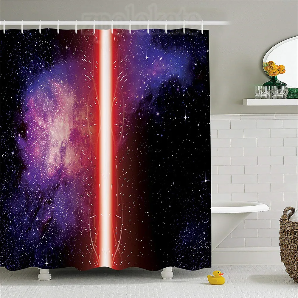 Galaxy Shower Шторы комплект знаменитого фильма оружие фантастические войны между