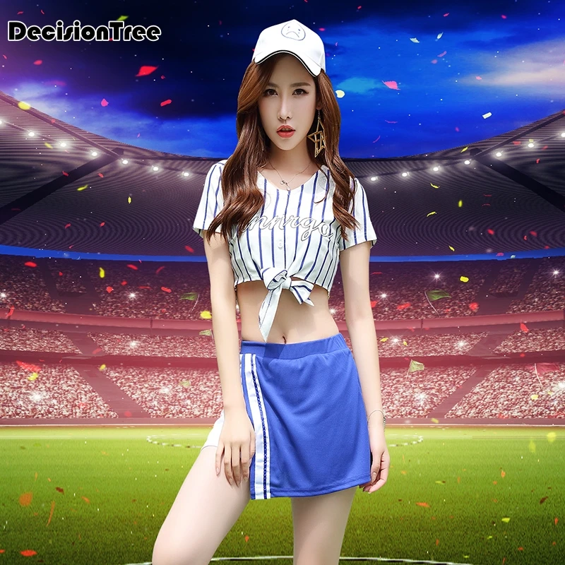 2019 الصيف النساء و الفتيات أزياء رسمية للمشجعين كرة السلة لعبة كرة القدم الوطني و نادي فريق التشجيع اللباس الا زهرة يهتف