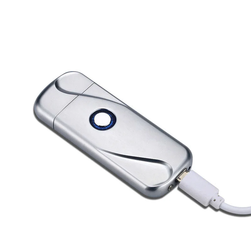 Usb интеллектуальная светодиодная зажигалка с отпечатком пальца USB зарядка Tesla