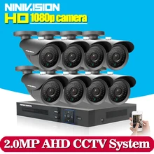 HD 8CH 1080P CCTV Security System 8PCS 3000TVL IR Outdoor AHD 1080N Video Surveillance 2.0MP Security Cameras 8 channel DVR Kit