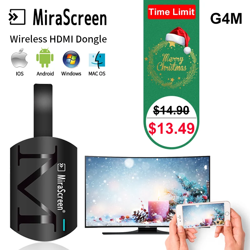 Mirascreen G4M HDMI WiFi Дисплей приемник 1080P HD ТВ-карта Miracast Anycast для apple iphone VS мини-ПК android tv Stick dongle