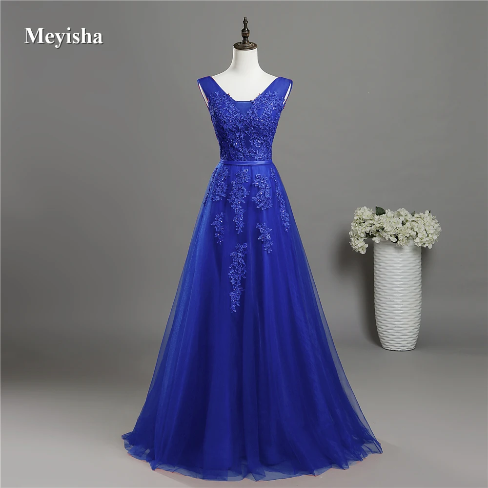 Zj6008 V Neck Lace Beaded Navy Royal Blue Burgundy Black Red