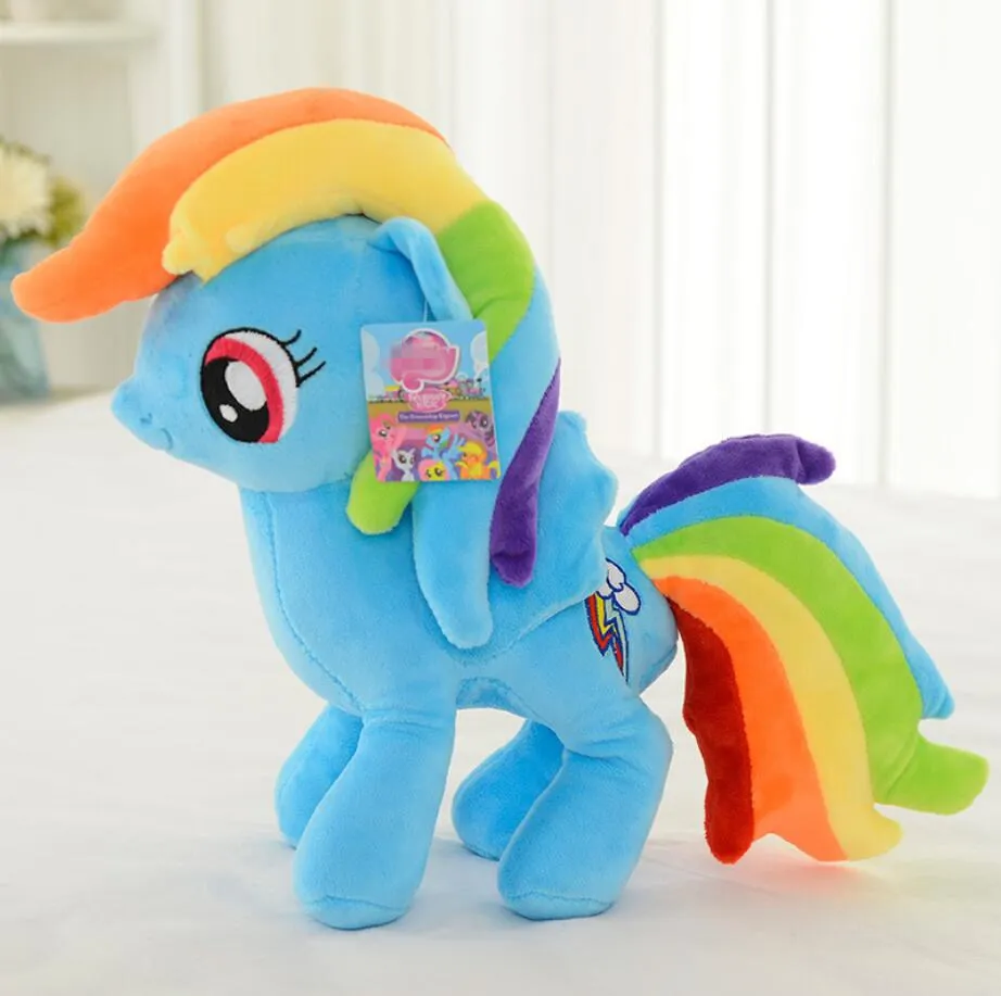 40CM High Unicorn pet horse Princess plush pillow Twilight Sparkle Applejack Rarity Fluttershy Pinkie Pie for kids gift 40CM High Unicorn pet horse Princess plush pillow Twilight Sparkle Applejack Rarity Fluttershy Pinkie Pie for kids gift