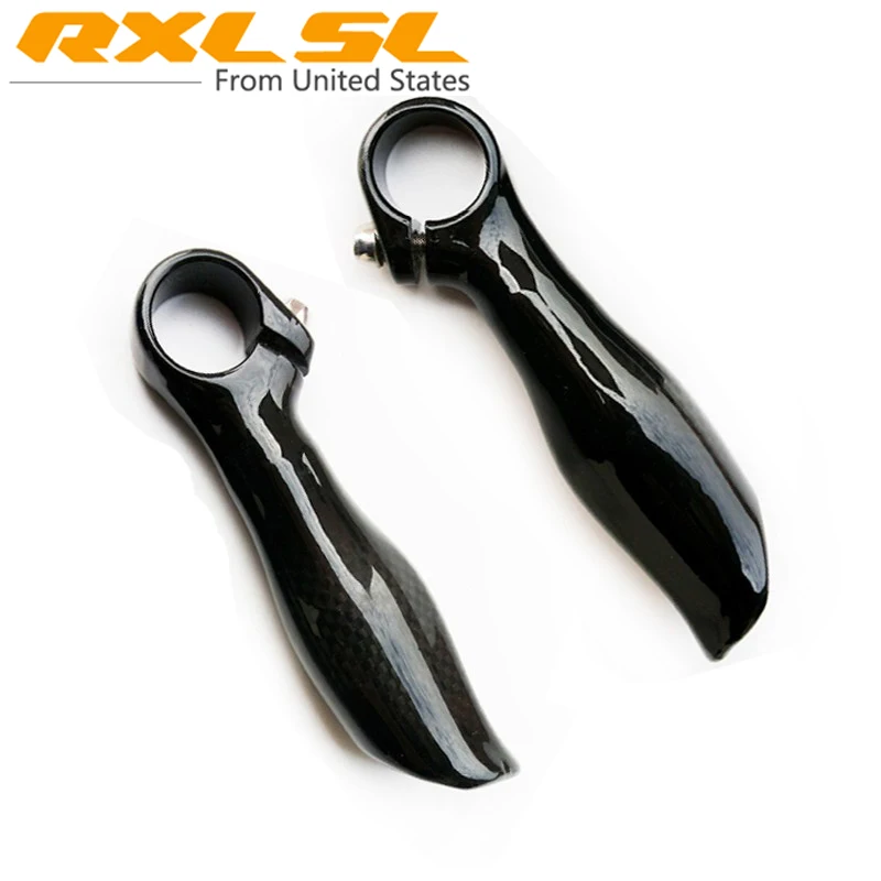 Bicycle Carbon Bar Ends Mountain Bicycle Handlebar...