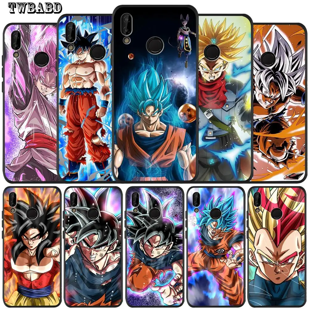 

Soft Silicone Tpu Cover phone Case for Huawei P20 Lite Dragon Ball Z Goku for Huawei P20 Pro P30 Lite P8Lite P9Lite 2017 P Smart