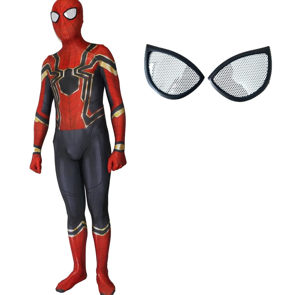 Человек-паук возвращение домой Косплей Костюм Zentai Железный Человек-паук супергерой боди костюм комбинезон Хэллоуин