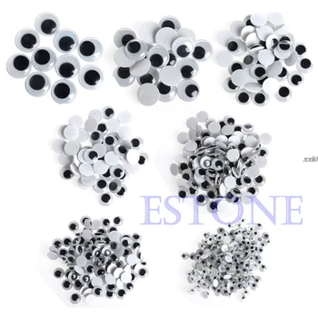 

520PCS 6-20mm Wiggly Wobbly Googly Eyes Self-adhesive Scrapbooking Crafts Mixed Drop shipping
