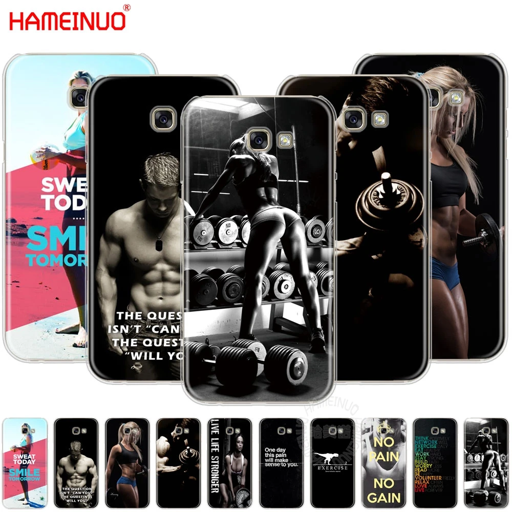 

fitness BodyBuilding motivation man girls cell phone case cover for Samsung Galaxy A3 A310 A5 A510 A7 A8 A9 2016 2017 2018