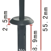 100 шт., пластиковый зажим для замка, глухая заклепка для 14063981 или Ford N803043-S