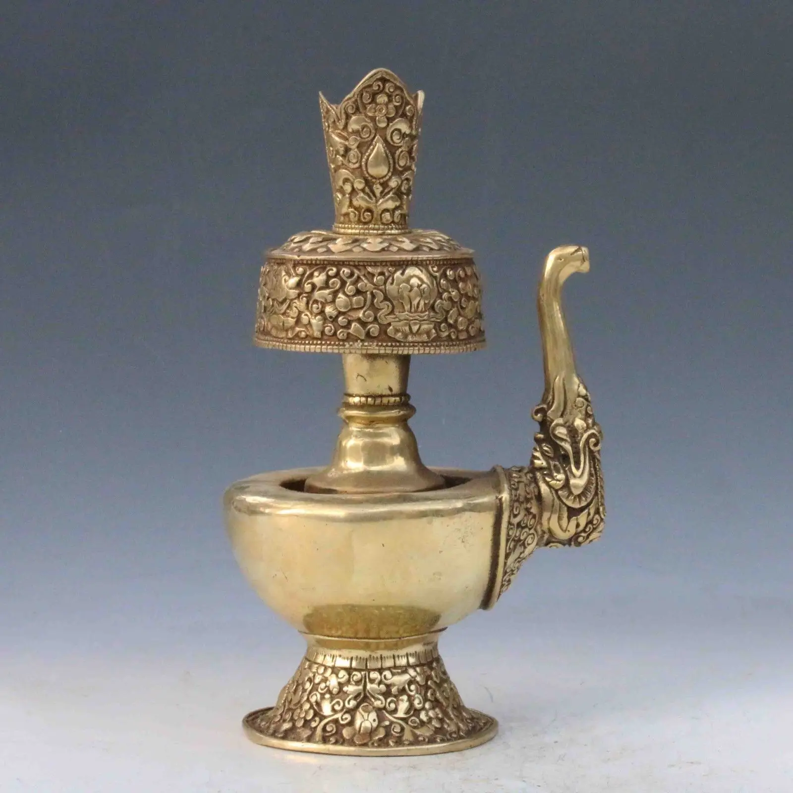 

Oriental Collectible Chinese Collection Brass Handmade Teapot