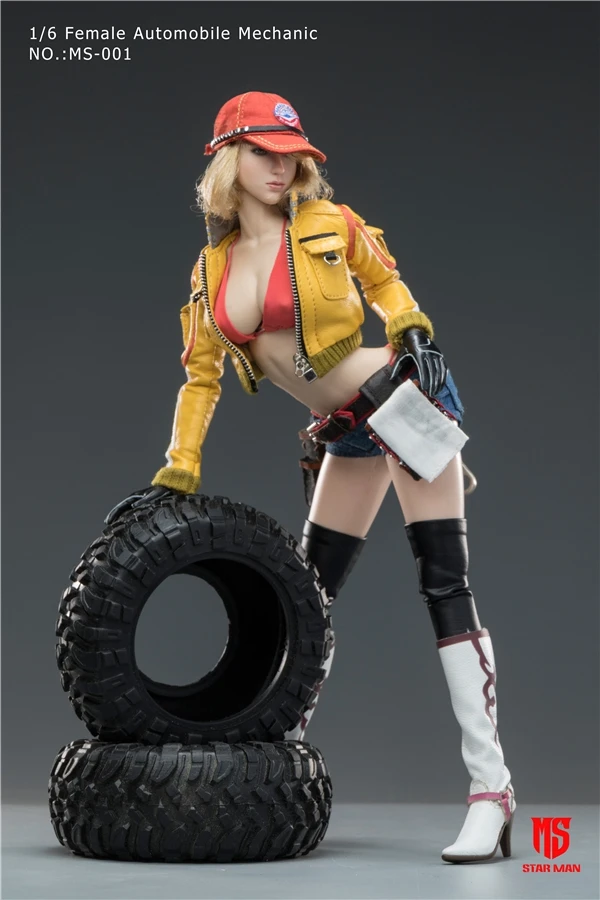 

Estartek 1/6 SEAR MAN MS-001 Sexy Final Fantasy Female Car Repairman Sidney Collection Action Figure for Fans Holiday Gift