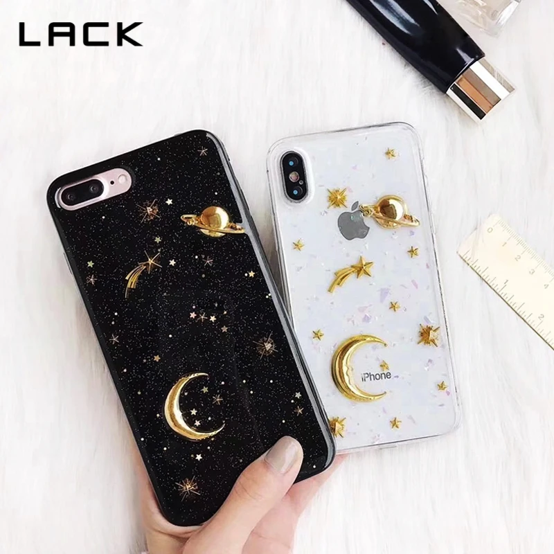 Чехол для iPhone 7 6 s 8 Plus X Gold Airship Stars Bling Glitter Universe чехол |