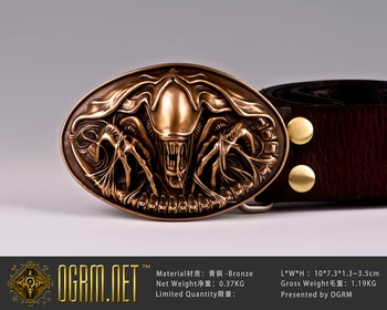 

Ogrm No. 12 Bronze Belt Shaped Alien Queen Mother Belt Spot Avp Buckle