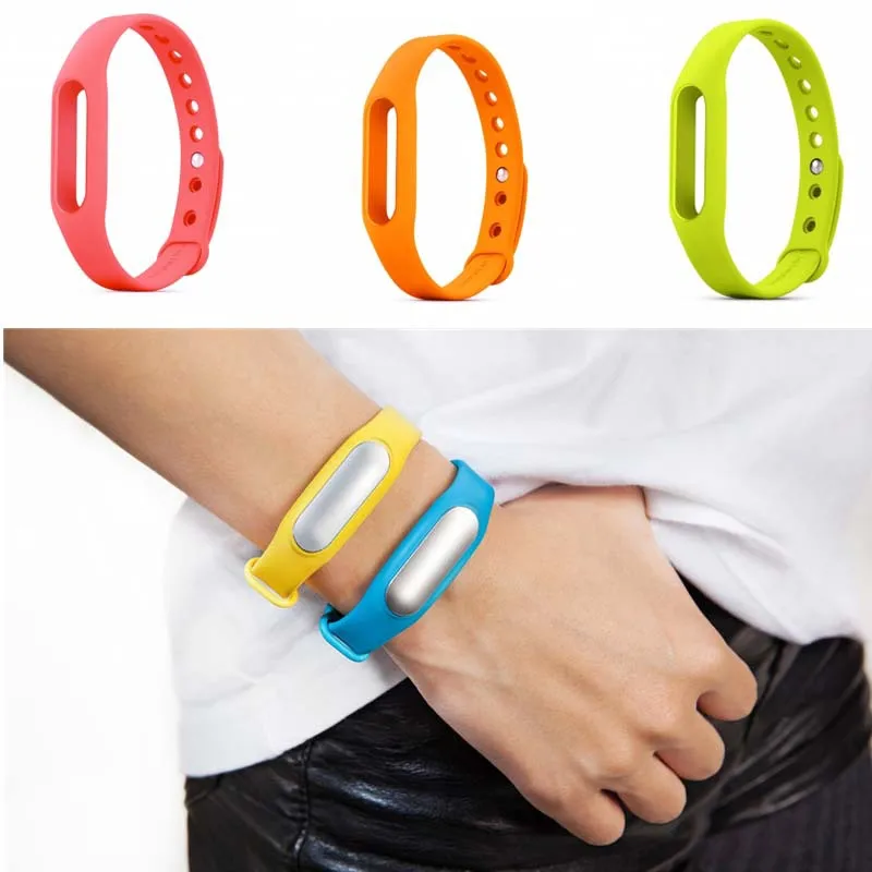 100% Оригинал Красочные Силиконовые Сяо ми Запястье Браслет на Запястье ремешок Для Xiaomi Miband Ми группа 1 и 1 S Smart группа