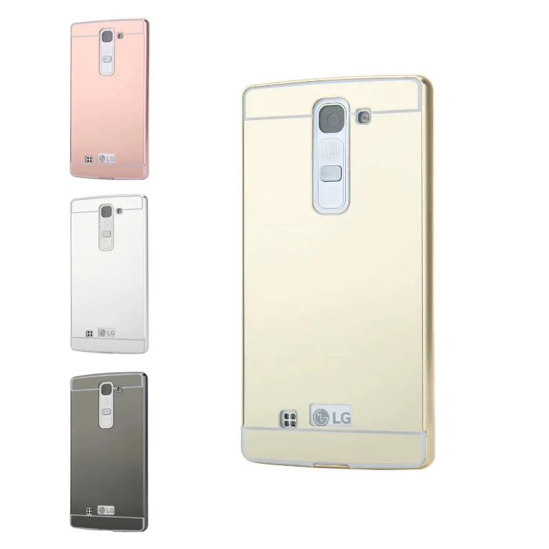 

Case for LG G4 Mini G4C Mirror Plating Metal Frame with Back Cover Case for LG C90 H502F H525N H500F H522Y H520N Phone Cases