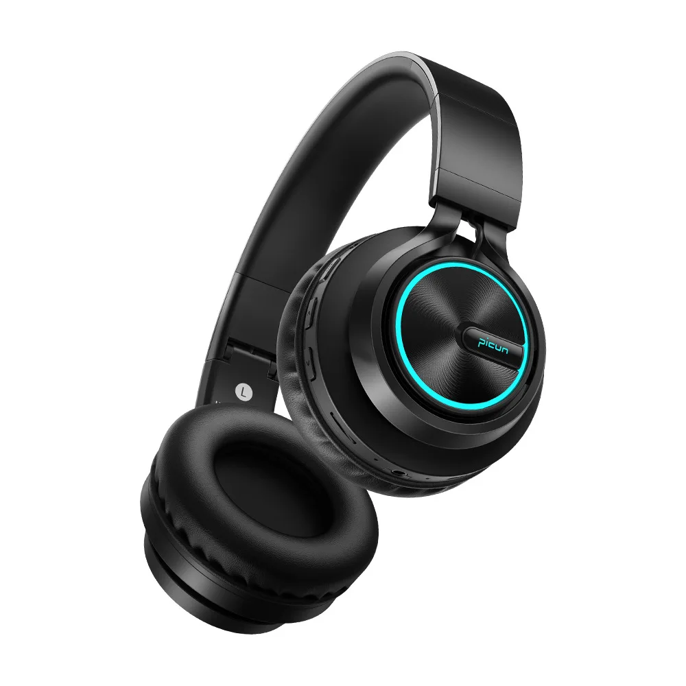 

B6 Wireless Headphones Bluetooth Headphone 12 Hours Working Time Earphone Colorful Light Support TF Card For Cellphone PC TV