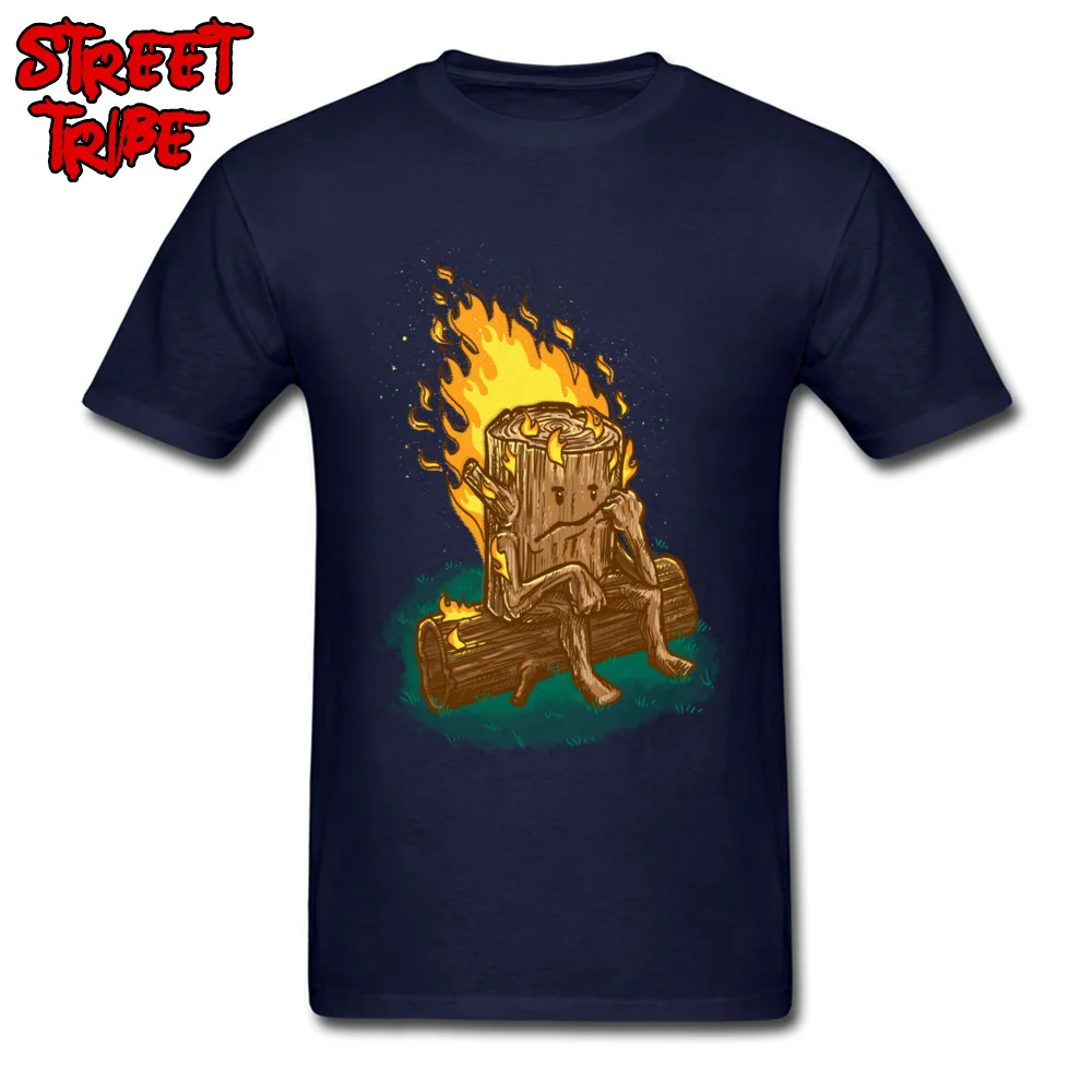 Bad Day Log Gift Thanksgiving Day Pure Cotton Crew Neck Mens Tops Shirts Casual Tops Shirt 2018 Hot Sale Short Sleeve T Shirt Bad Day Log navy