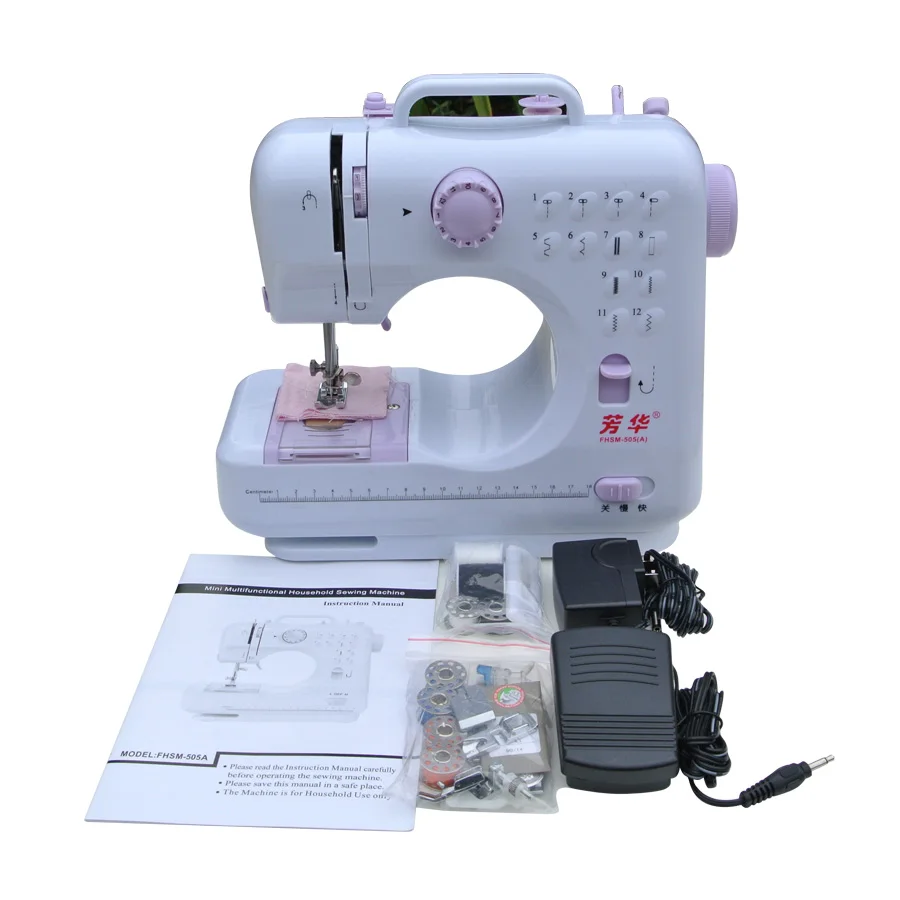 Ручная швейная машина 12 Stitchs портативная вязальная электрическая прижимная