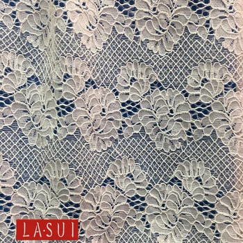 

LASUI new lace fabric 3D Have qualitative feeling Cream Black Off white Pink Blue Red