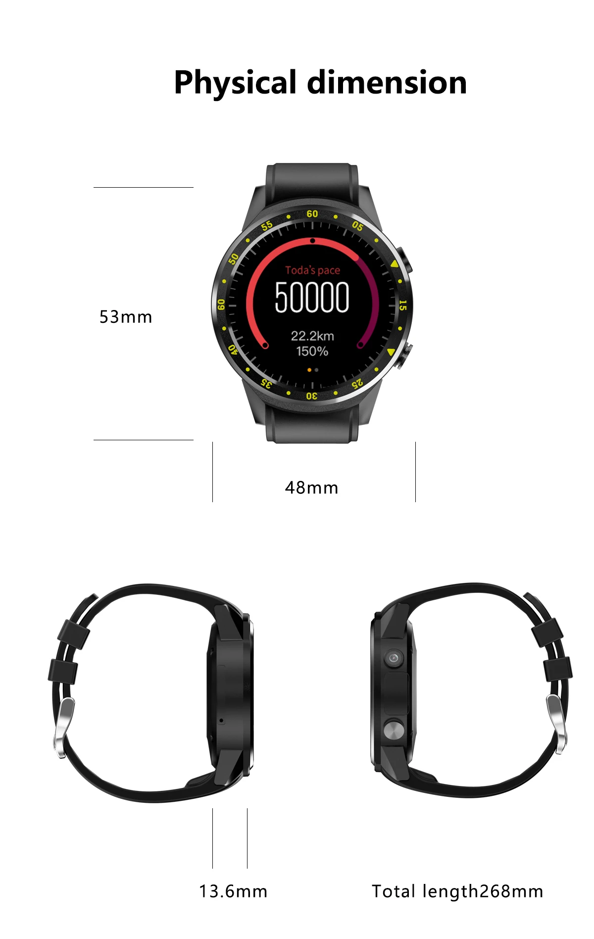 F1 Спортивные умные часы Человек gps трекер активности водонепроницаемый IP67 браслет Bluetooth 4,0/3,0 SIM Камера 3MP Монитор артериального давления