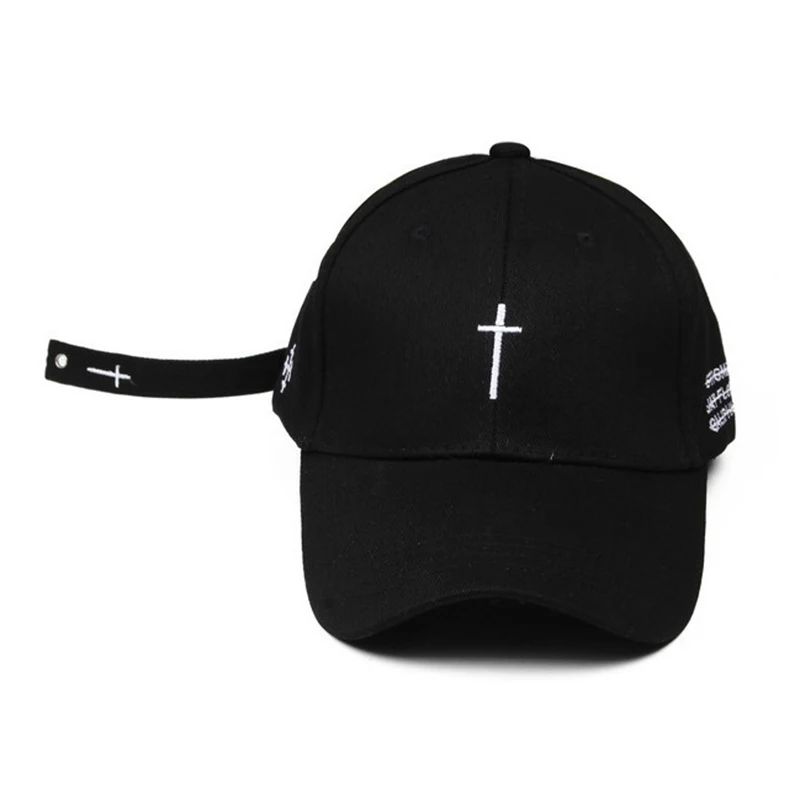 Women Men Cross Belt Embroidery Baseball Cap Solid Letter Hat Fashion Unisex Adjustable Personality Hip Hop Snapback Caps CP0319 (2)