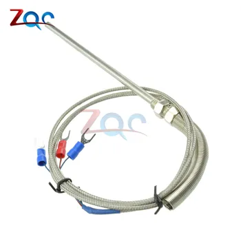 

Stainless Steel Shield 10cm Probe Tube RTD PT100 Temperature Sensor with 3 Cable Wires for Temperature Controller