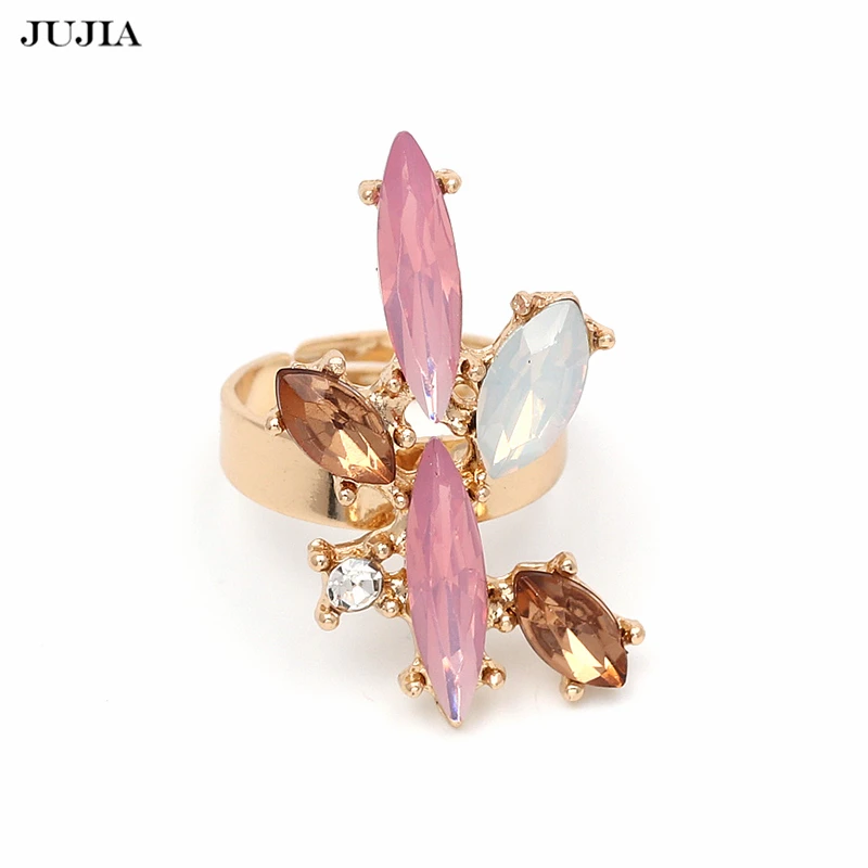 

Fashion Statement Jewelry Multicolored Bohemian Maxi Rings Luxury Open Rings For Women Adjustable Wedding Rings
