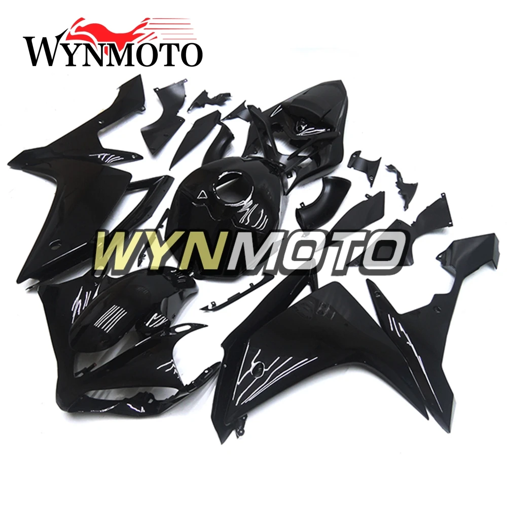 Полный комплект обтекателей для Yamaha YZF1000 R1 год 2007-2008 07 08 впрыска ABS Пластмасс мотоцикл кузов Gloss Black тела Наборы