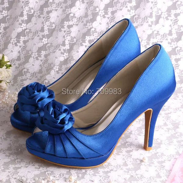 Custom Handmade Drop/Free Shipping Wedding High Heel Flower Sandals ...
