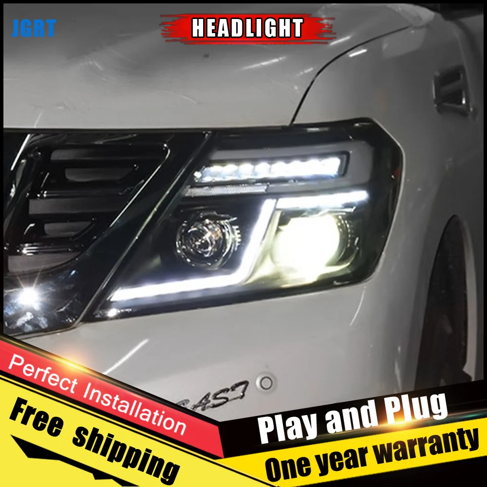 Автомобильный Стиль светодиодный фары для Nissan Armada 2012-2017 патрулирования