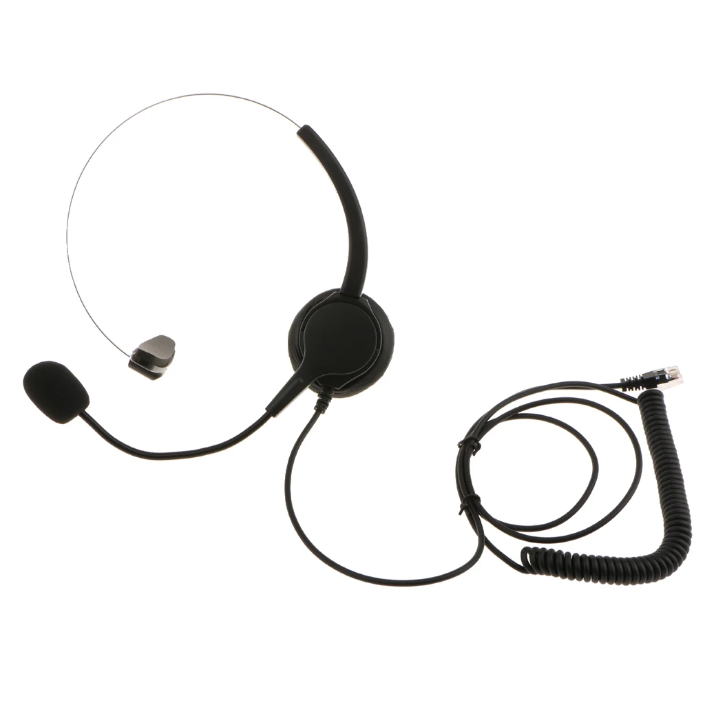 VH500 Office Call Centre Customer Service Corded Headset Headphone with Microphone RJ9 Plug