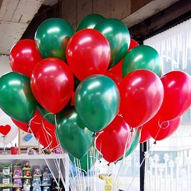 Christmas-Green-And-Red-Balloons-50pcs-Lot-Latex-Balloon-Helium-Thickening-Pearl-Balloon-Decorations-Toys-Gift