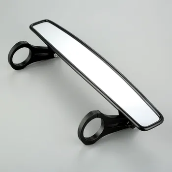 

Yetaha 1Pcs 385mm x 66mm Black Motorcycle Rearview Mirror Side Mirorrs Universal for Most UTV With 1.75" Roll Bar