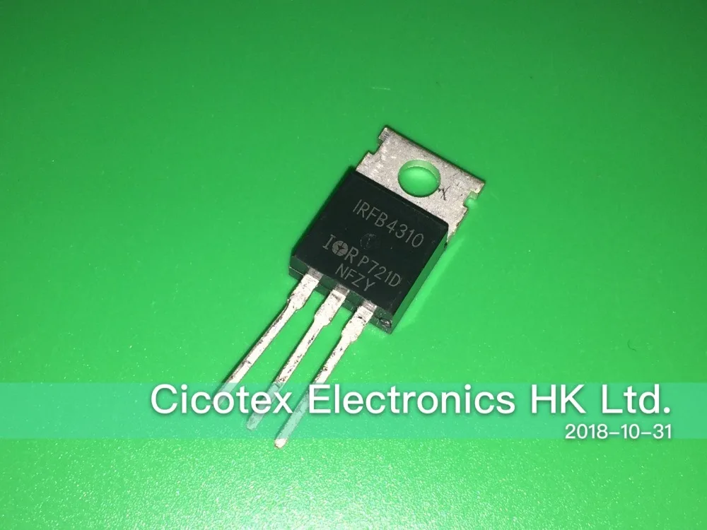 

10pcs/lot IRFB4310PBF TO220AB IRFB4310 MOSFET N-CH 100V 130A TO-220AB IR4310N IR4310