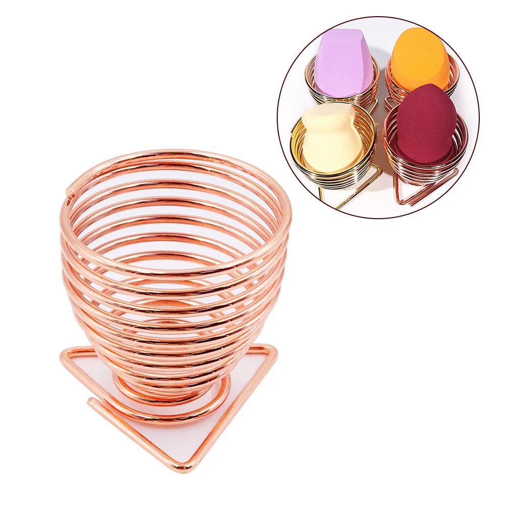 

3 pcs Makeup Sponge Holder Makeup Sponge Drying Stand Storage Egg Powder Puff Display Metal Stand Beauty Tools