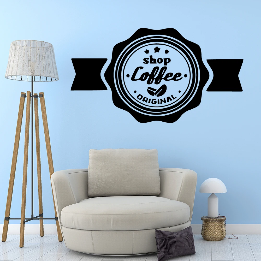 Creative coffee Art Sticker Waterproof Wall Stickers Waterproof Wall Decals Diy Home Decoration Accessories