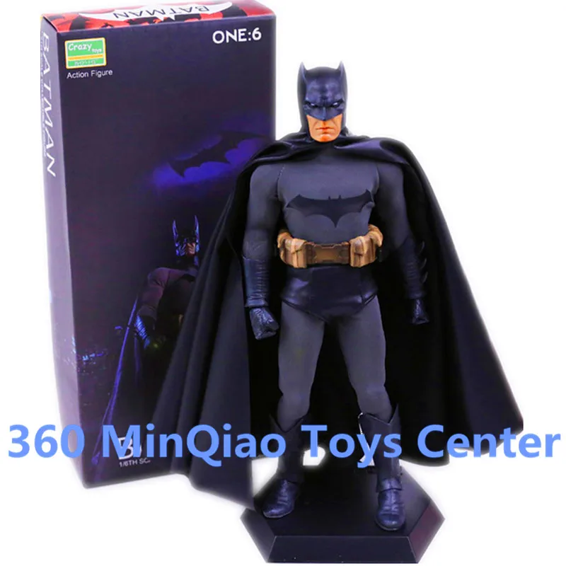 

Crazy Toys Batman 1/6th Scale Real Clothes Action Figure Collectible Model Toy 12" 30cm RETAIL BOX WU962