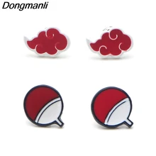 P3599 Dongmanli Аниме Наруто серьги гвоздики для женщин Эмаль Нержавеющая Сталь пирсинг ювелирные изделия из Кореи девушки