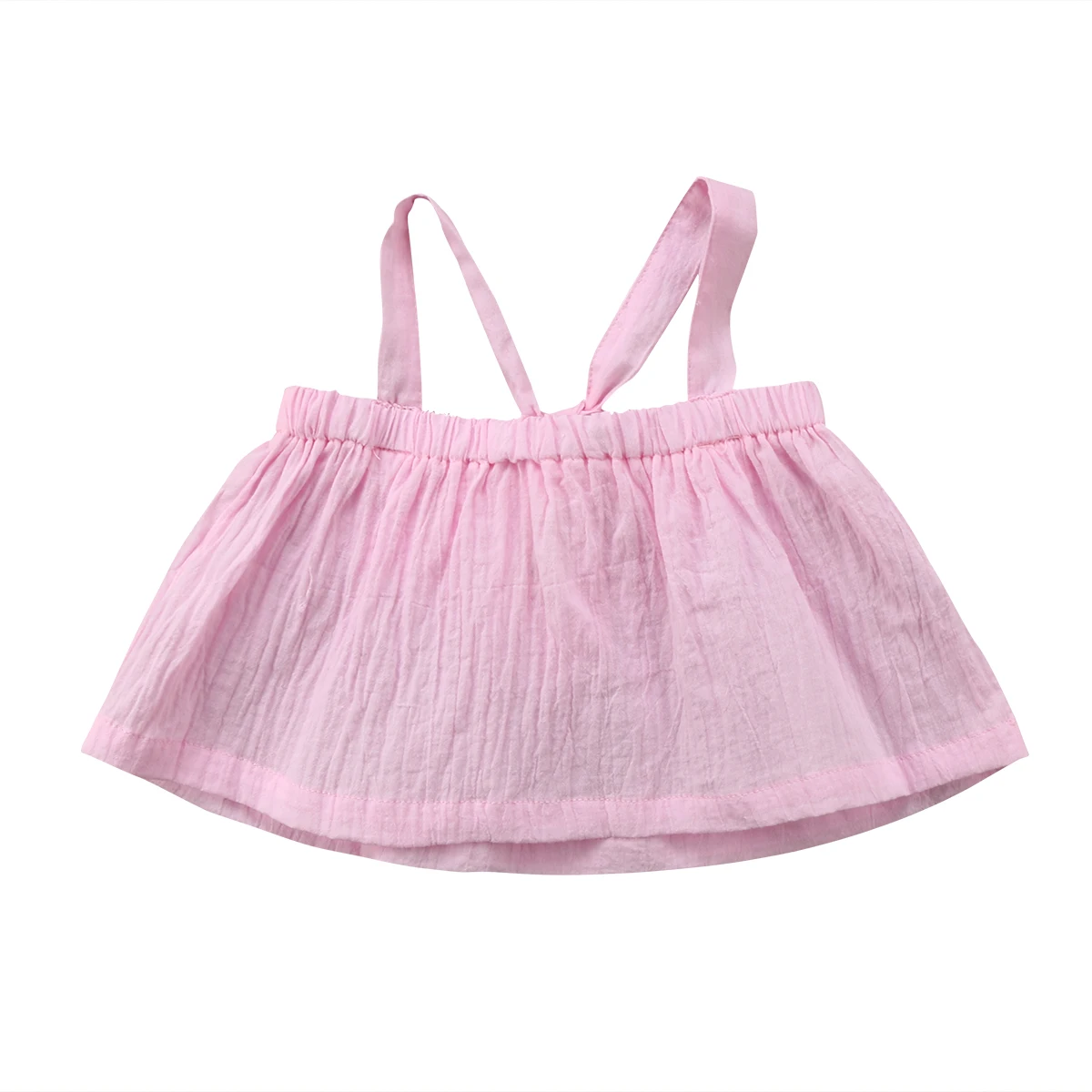 Infant Newborn Baby Girls Strappy Tops Summer Sleeveless T shirt Tops