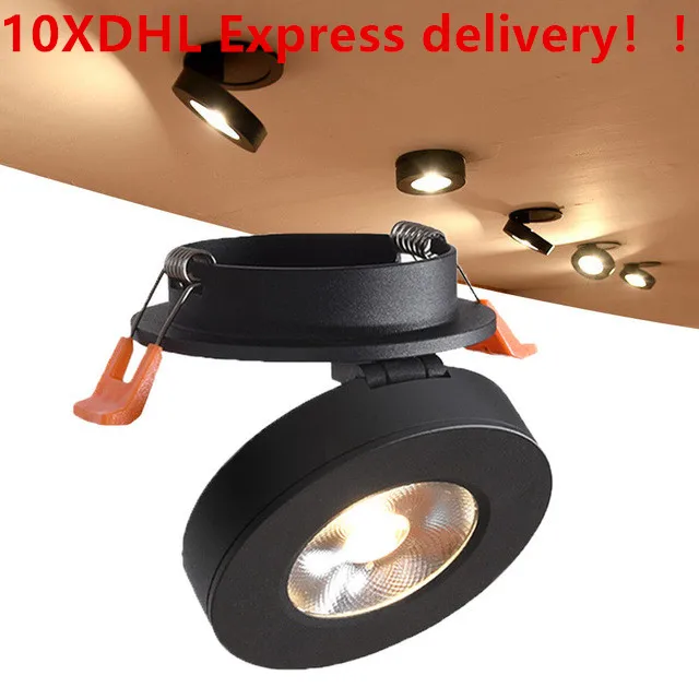 

DHL Mini Embedded LED Downlight Recessed Ceiling lamp 5W 7W 12W 360 degree rotation LED Ceiling Lamp Spot Light Downlight AC220V