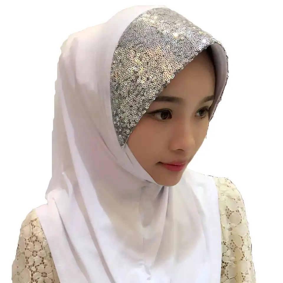 Блестящая шапка под хиджаб одна деталь Amira Hijabs мусульманский женский платок на
