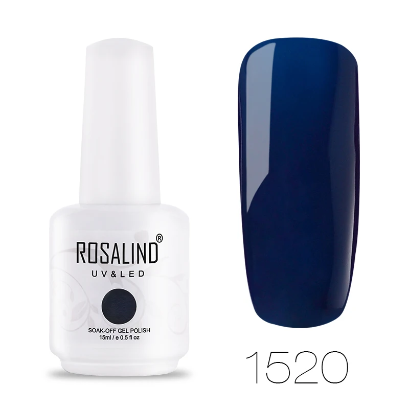 ROSALIND гель 1 S, новинка, 15 мл, Гель-лак для ногтей, УФ-светодиодный, замачиваемый, грунтовка для ногтей, полуперманентный, для дизайна ногтей, гель-лаки для маникюра - Цвет: RH1520